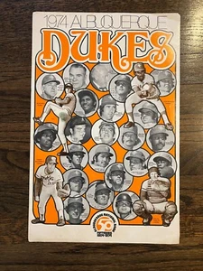1974 ALBUQUERQUE DUKES VTG MINOR LEAGUE BASEBALL MILB TEAM POSTER RARE - Picture 1 of 6