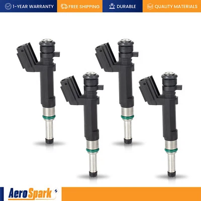 Set of 4 Fuel Injector for 2014-2016 Nissan Versa Note 1.6L l4 FJ1192 166001KT0A - Image 1 of 4