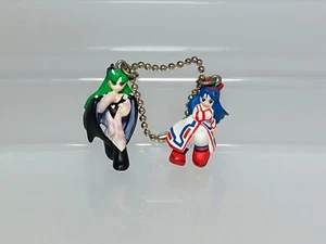 The King of Fighter KOF SNK VS CAPCOM Nakoruru Morrigan Keychain Figure A 1.2in - Picture 1 of 4