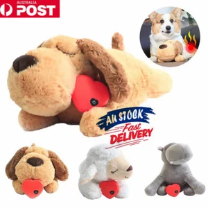 Puppy Partner Toy with Heartbeat Dog Separation Anxiety Soft Sleeping Plush Toy - Picture 1 of 12