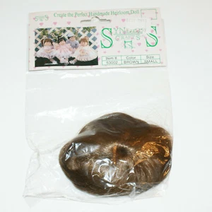 Peluca de Muñeca Cabello Marrón Artículo Pequeño 53002 Syndee Artesanías Nueva - Imagen 1 de 4
