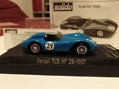 SOLIDO RETRO KIT 1:43 FERRARI 500 TRC PICARD/GINTHER LE MANS 1957 CON TECA - Immagine 1 di 4