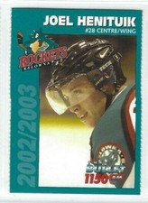2002-03 Kelowna Rockets (WHL) Joel Henituik
