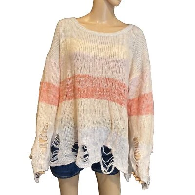 Wildfox 白色标签 Lennon Popsicle 毛衣 颜色 婴儿 尺寸 M 全新带标签 — 第 1/4 张图片