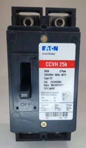 Interruptor principal Eaton 200 amp | 120/240V 60Hz | CAT CCVH2200 | CCVH 25k 66C3072G77 - Imagen 1 de 6