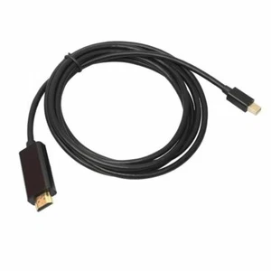 Mini Display Port DP To HDMI Cable For Apple iMAC Macbook Air Pro 6FT Black - Picture 1 of 3