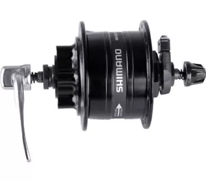 Dinamo de buje Shimano DH-3D32 6 voltios/3 vatios 32 agujeros 6 agujeros negro - Imagen 1 de 1