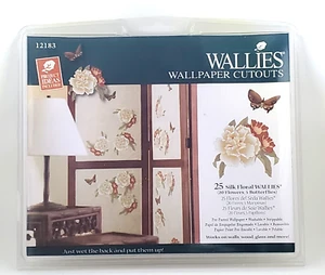 Wallies Wallpaper Cutouts 25 Silk Floral #12183 NEW - Picture 1 of 2