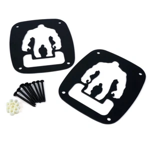 No drilling Hulk Tail light Cover Guard Trim for 1987 - 2006 Jeep Wrangler TJ YJ - Picture 1 of 5