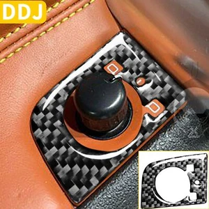 Pegatina de perilla del espejo eléctrico de la puerta del coche de fibra de carbono para Audi TT MK1 8N 2001-2006 - Imagen 1 de 12