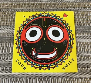 Jagannath “I Love Your Smile” Vinyl Sticker Count Of 5 - Picture 1 of 1