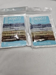 2 Packs Hoyols Elastc Ponytail Holders With Bead Elastic Hair Ties Braid - Picture 1 of 3