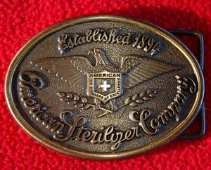 Esterilizador americano ~ Hebilla de cinturón vintage águila patriótica - Imagen 1 de 3