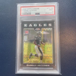 2008 Topps Chrome DeSean Jackson Xfractor Rookie PSA 9 - Picture 1 of 2