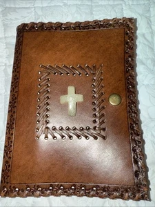 200 Page Stone Cross Leather Journal New - Picture 1 of 5