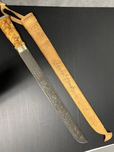 J MARTINNII/CHARLIE DANIELS LAPINLEUKA KNIFE SHEATH SIGNED BY CHARLIE DANIELS - Picture 1 of 17