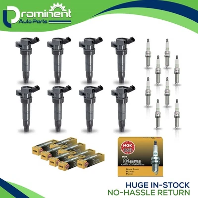 8 bobinas de encendido y 8 bujías NGK Platinum para Hyundai Equus Genesis 12-16 5,0 L Foto 1 de 4