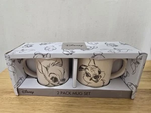 BNIB DISNEY Bambi and Thumper 2 Pack Ceramic Mug Set Dishwasher Safe - Picture 1 of 3