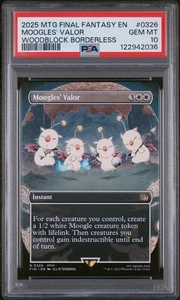 Moogles' Valor (Borderless) Final Fantasy Regular PSA 10 - Picture 1 of 2