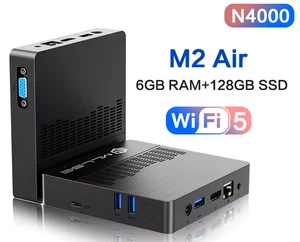 MLLSE Mini PC M2 Air Gemini Lake N4000 Intel J3710 Windows 11 6GB RAM 128GB ROM - Picture 1 of 12