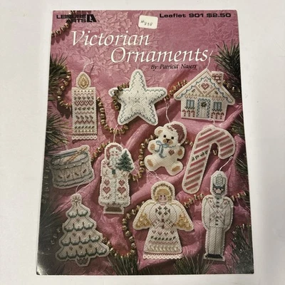 Leisure Arts Cross Stitch Pattern Leaflet 901: VICTORIAN ORNAMENTS (1990) - Image 1 of 2