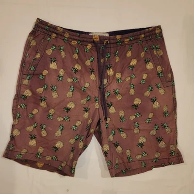 Pantalones Cortos Hombre Island Republic Piña 100% Algodón Cordón Talla 36 Foto 1 de 4