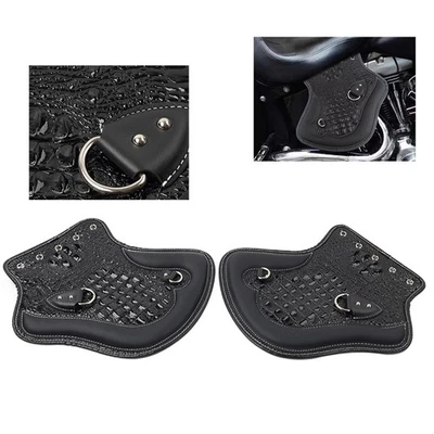Motorrad Universal Leder Wärme Sattel Schild Deflektor Für Harley Für Honda - Bild 1 von 4