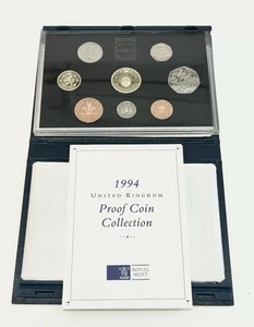 1994 The Royal Mint United Kingdom Proof Collection 9-Coin Set (1p-£2) In Case - Picture 1 of 5