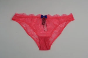 Culotte cheekini dentelle très sexy rose fluo Victoria's Secret taille S neuve - Photo 1/9
