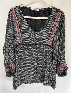 Maurice’s Plus Size 2 Women’s V Neck Long Sleeve Bohemian Boho - Picture 1 of 4