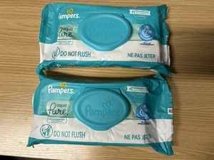 2-Pack Baby Wipes by Pampers Aqua Pure Sensitive Baby Wipes, 56 Count Each - Picture 1 of 3