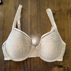 Wacoal 853146 Molded Cup Lined Underwire Bra Back Close Tan Size 32D - Picture 1 of 8
