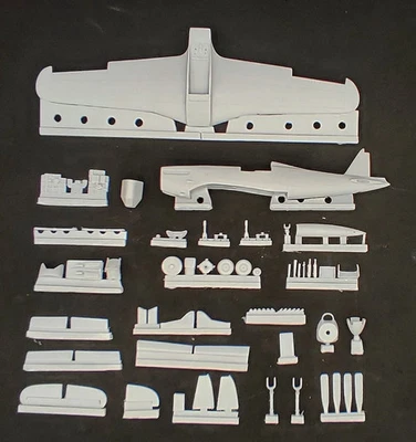 aereo in kit fiat g59 a2 in 1:48 scale .full resin kit. need glue to assembly - Immagine 1 di 4