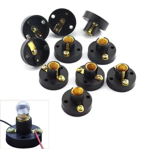 Paquete de 25 mini soporte de bombilla E10 tipo tornillo soporte de montaje de enchufe de luz - Imagen 1 de 2