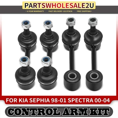 Barra estabilizadora delantera y trasera izquierda y derecha 4 piezas para Kia Sephia 98-01 Spectra 00-04 Foto 1 de 4