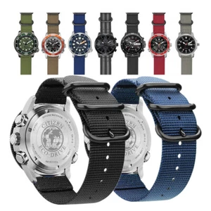 Cinturino orologio per unità ecologica per cittadini 18 mm 20 mm 22 mm cinturino in nylon militare resistente - Foto 1 di 22