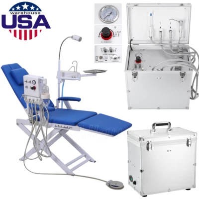 Unidad de entrega dental portatil compresor de aire succión/silla turbina 4 Hole - Image 1 of 2