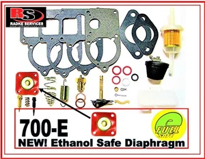 VW E FUEL SAFE! SOLEX Carb Rebuild Kit W/FLOATS  28/30/34 Pict3 RADKE kit 700 - Picture 1 of 8