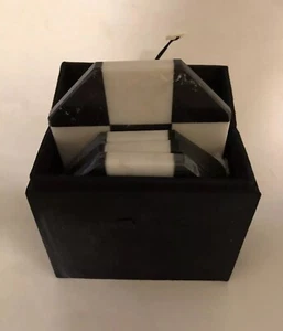Stunning Set of 4 Black & White Marble Stone Coasters Octagonal Polished Pads 4” - Picture 1 of 10