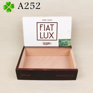 Fiat Lux Luciano Intuitions leere Holz Zigarrenkiste 8,25" x 6" x 2" A252 - Bild 1 von 10