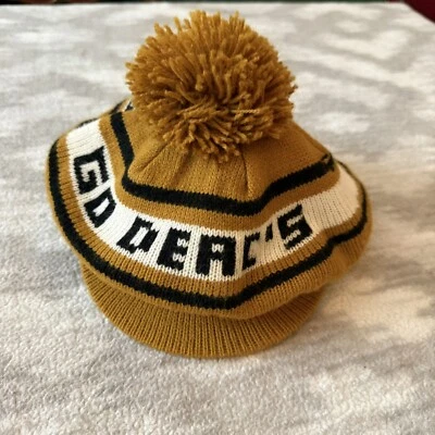 Gorra vintage de los 80 Wake Forest Demon Deacons Newsboy Tam Pom con ala de golf talla única Foto 1 de 4