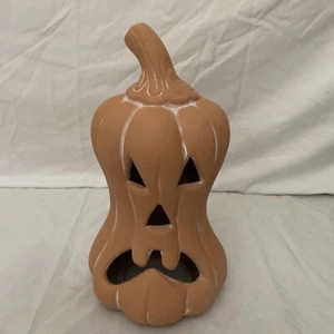 GANZ Ceramic Bisque Squished Pumpkin - Picture 1 of 3