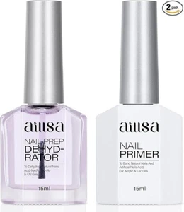 AILLSA NAIL PRIMER &DEHYDRATOR SET 2X15ML SEALED - Picture 1 of 2