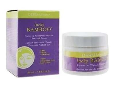 DERMAdoctor LUCKY BAMBOO PROBIOTIC FERMENTED WASABI PRESSED SERUMI 1.69OZ SEALED - Image 1 of 4
