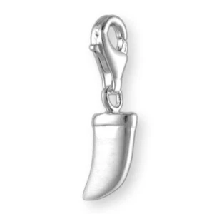 MELINA Charm Anhänger Zahn Silber 925 matt/ glänzend - Picture 1 of 1