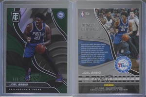 2017-18 Panini Totally Certified Green /5 Joel Embiid #52