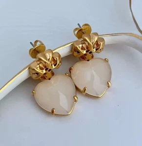 Tory Burch Cluster Lady Earrings Light Milky Color Spring Vibe Stud free shipp - Picture 1 of 5