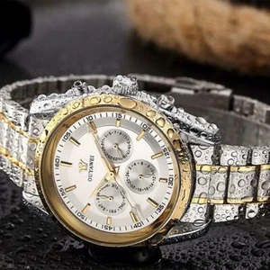 OUYAWEI DORADO Hombre Reloj Mecánico Top Marca Lujo Ejército - Imagen 1 de 16