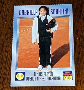 GABRIELA SABATINI 1996 SI For Kids Rookie Card #457 Sports Illustrated Tennis