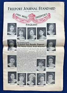 1961 Miss Freeport (Illinois) Pageant Contestants / Newspaper Advertising - Picture 1 of 4